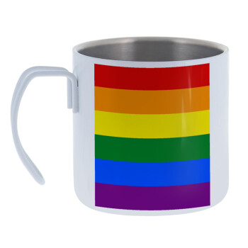 Rainbow flag (LGBT) , Mug Stainless steel double wall 400ml