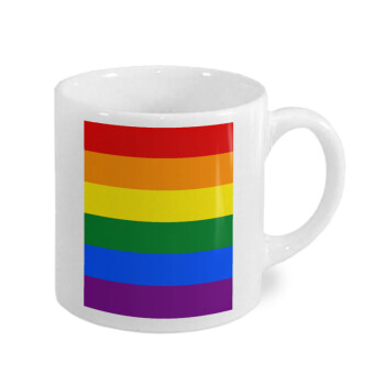 Rainbow flag (LGBT) , Κουπάκι κεραμικό, για espresso 150ml