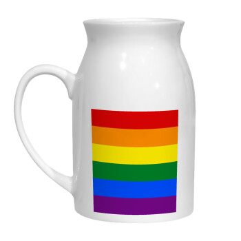 Rainbow flag (LGBT) , Κανάτα Γάλακτος, 450ml (1 τεμάχιο)