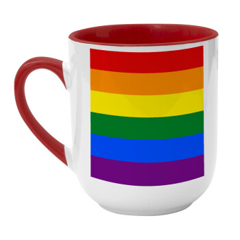 Rainbow flag (LGBT) , Κούπα κεραμική tapered 260ml