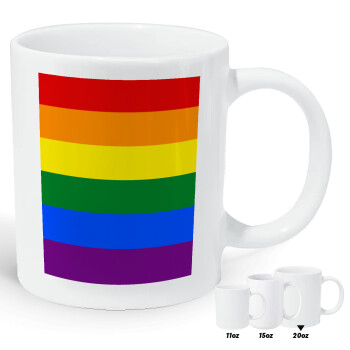 Rainbow flag (LGBT) , Κούπα Giga, κεραμική, 590ml