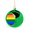 Green Christmas tree ornament ball 8cm