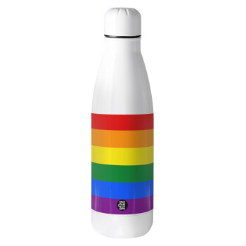 Rainbow flag (LGBT) , Μεταλλικό παγούρι Stainless steel, 700ml