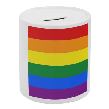 Rainbow flag (LGBT) , Κουμπαράς πορσελάνης με τάπα