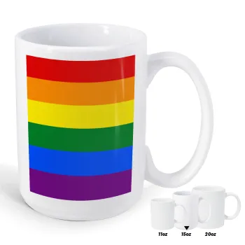 Rainbow flag (LGBT) , Κούπα Mega, κεραμική, 450ml