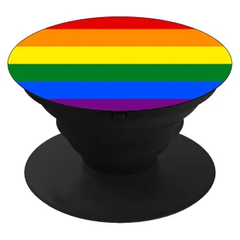 Rainbow flag (LGBT) , Phone Holders Stand  Μαύρο Βάση Στήριξης Κινητού στο Χέρι
