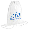 Backpack pouch GYMBAG white (28x40cm)