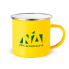Yellow Enamel Metallic Cup 360ml