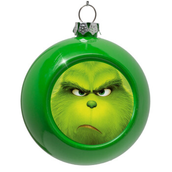 mr grinch, Στολίδι Χριστουγεννιάτικη μπάλα δένδρου Πράσινο 8cm