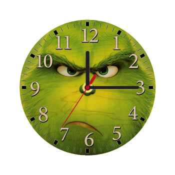 mr grinch, Ρολόι τοίχου ξύλινο plywood (20cm)