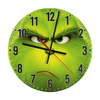 mr grinch, Ρολόι τοίχου ξύλινο (30cm)
