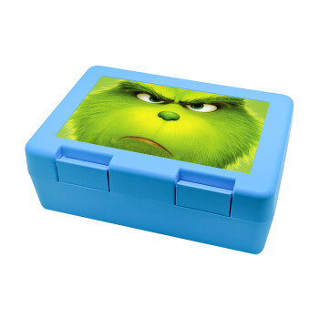 mr grinch, Παιδικό δοχείο κολατσιού ΓΑΛΑΖΙΟ 185x128x65mm (BPA free πλαστικό)