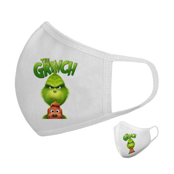 mr grinch, Μάσκα υφασμάτινη υψηλής άνεσης παιδική (Δώρο πλαστική θήκη)