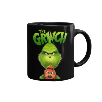 mr grinch, Mug black, ceramic, 330ml
