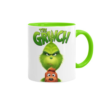 mr grinch, Mug colored light green, ceramic, 330ml