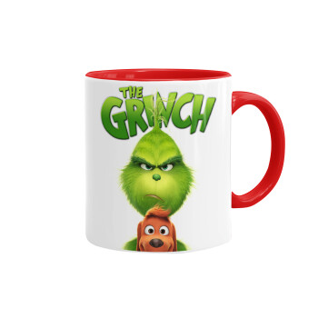 mr grinch, Mug colored red, ceramic, 330ml