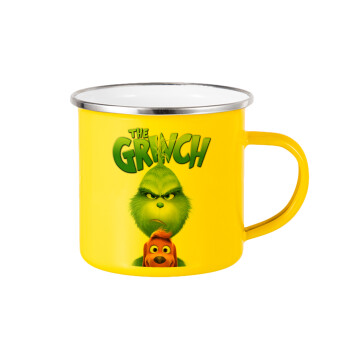 mr grinch, Yellow Enamel Metallic Cup 360ml
