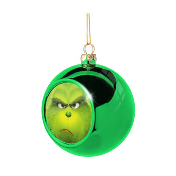 mr grinch, Χριστουγεννιάτικη μπάλα δένδρου Πράσινη 8cm