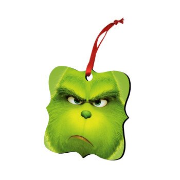 mr grinch, Στολίδι Χριστουγεννιάτικο στολίδι polygon ξύλινο 7.5cm