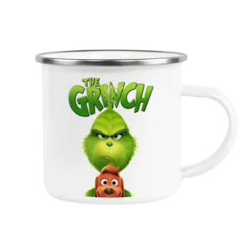 mr grinch, Κούπα Μεταλλική εμαγιέ λευκη 360ml