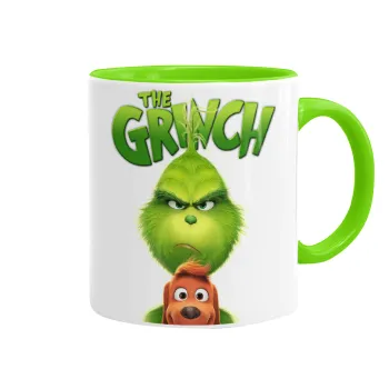 mr grinch, Mug colored light green, ceramic, 330ml