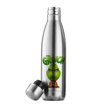 mr grinch, Inox (Stainless steel) double-walled metal mug, 500ml