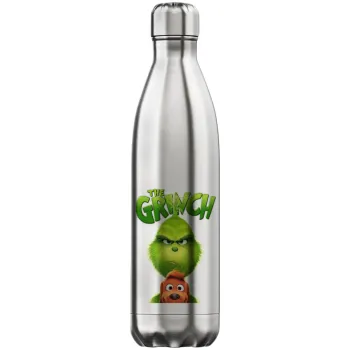 mr grinch, Inox (Stainless steel) hot metal mug, double wall, 750ml