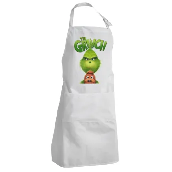 mr grinch, Adult Chef Apron (with sliders and 2 pockets)