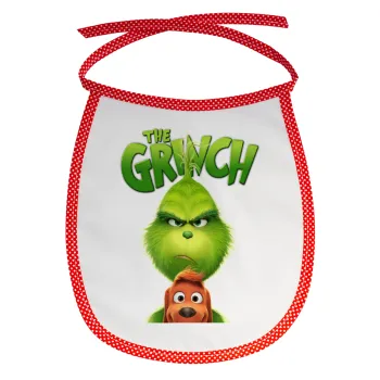 mr grinch, Σαλιάρα μωρού αλέκιαστη με κορδόνι Κόκκινη