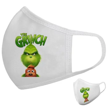 mr grinch, Μάσκα υφασμάτινη υψηλής άνεσης παιδική (Δώρο πλαστική θήκη)