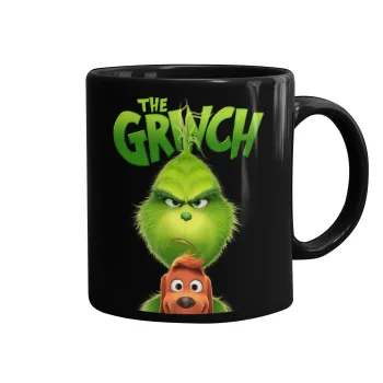 mr grinch, Mug black, ceramic, 330ml