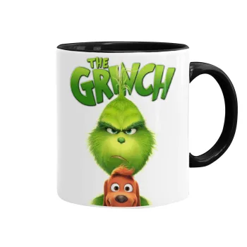mr grinch, Mug colored black, ceramic, 330ml