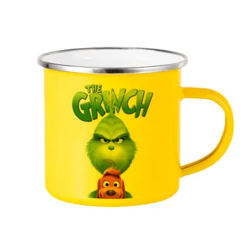 mr grinch, Yellow Enamel Metallic Cup 360ml