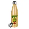 Glitter gold stainless steel thermos bottle, double-walled, 500ml