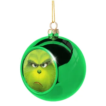 mr grinch, Στολίδι Χριστουγεννιάτικη μπάλα δένδρου Πράσινη 8cm