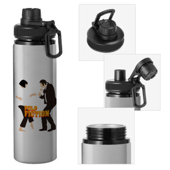Pulp Fiction dancing, Metallic water bottle with safety cap, 850ml aluminum