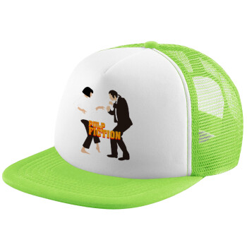 Pulp Fiction dancing, Καπέλο παιδικό Soft Trucker με Δίχτυ Πράσινο/Λευκό