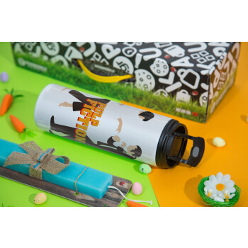 Pulp Fiction dancing, Easter candle,Travel Tumbler 2 Lids, with metal straw & cleaning brush & aromatic flat candle (30cm) (BLUE)