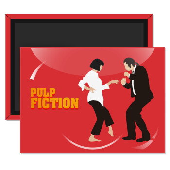 Pulp Fiction dancing, Ορθογώνιο μαγνητάκι ψυγείου διάστασης 9x6cm