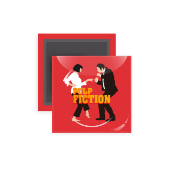 Pulp Fiction dancing, Μαγνητάκι ψυγείου τετράγωνο διάστασης 5x5cm
