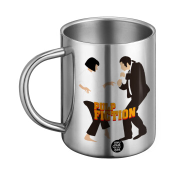 Pulp Fiction dancing, BIG Mug Stainless steel double wall (450ml)