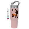 Pink color, 890ml (30oz) stainless Steel Tumbler with Handle