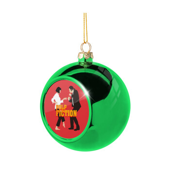 Pulp Fiction dancing, Χριστουγεννιάτικη μπάλα δένδρου Πράσινη 8cm