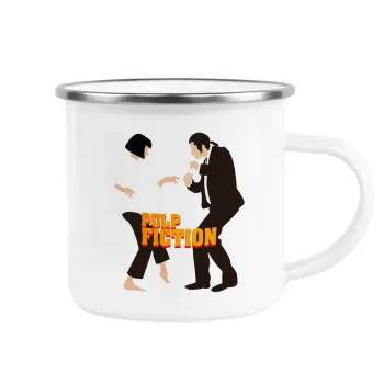 Pulp Fiction dancing, Κούπα Μεταλλική εμαγιέ λευκη 360ml
