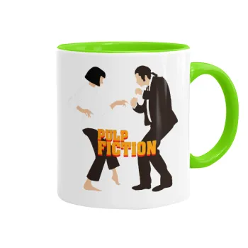 Pulp Fiction dancing, Κούπα χρωματιστή βεραμάν, κεραμική, 330ml