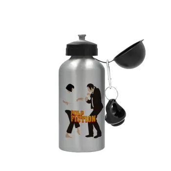 Pulp Fiction dancing, Metallic water jug, Silver, aluminum 500ml
