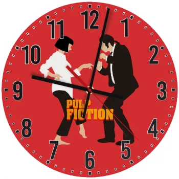 Pulp Fiction dancing, Ρολόι τοίχου ξύλινο (30cm)