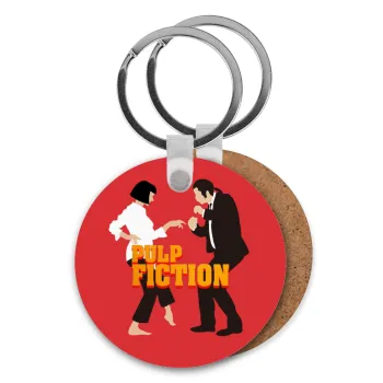 Pulp Fiction dancing, Μπρελόκ Ξύλινο στρογγυλό MDF Φ5cm