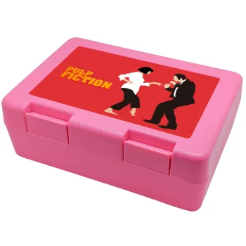 Pulp Fiction dancing, Παιδικό δοχείο κολατσιού ΡΟΖ 185x128x65mm (BPA free πλαστικό)