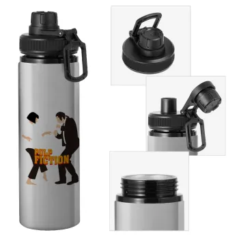 Pulp Fiction dancing, Metallic water bottle with safety cap, 850ml aluminum